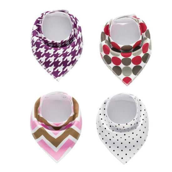 4pcs Lot Bibs Burp Cloth Print Arrow Wave Triangle Baby Bibs Cotton Bandana Accessories $21.20 Dana Fashion style: 27 Baby Clothing Baby sling cotton fleece material Baby Bib slobber towel