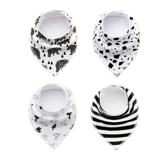 4pcs Lot Bibs Burp Cloth Print Arrow Wave Triangle Baby Bibs Cotton Bandana Accessories $21.20 Dana Fashion style: 13 Baby Clothing Baby sling cotton fleece material Baby Bib slobber towel