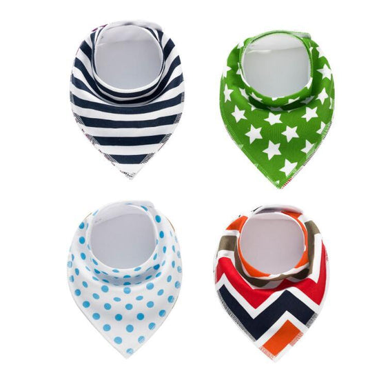 4pcs Lot Bibs Burp Cloth Print Arrow Wave Triangle Baby Bibs Cotton Bandana Accessories $21.20 Dana Fashion style: 28 Baby Clothing Baby sling cotton fleece material Baby Bib slobber towel