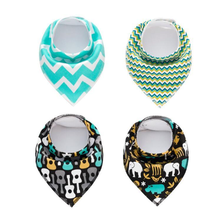 4pcs Lot Bibs Burp Cloth Print Arrow Wave Triangle Baby Bibs Cotton Bandana Accessories $21.20 Dana Fashion style: 29 Baby Clothing Baby sling cotton fleece material Baby Bib slobber towel