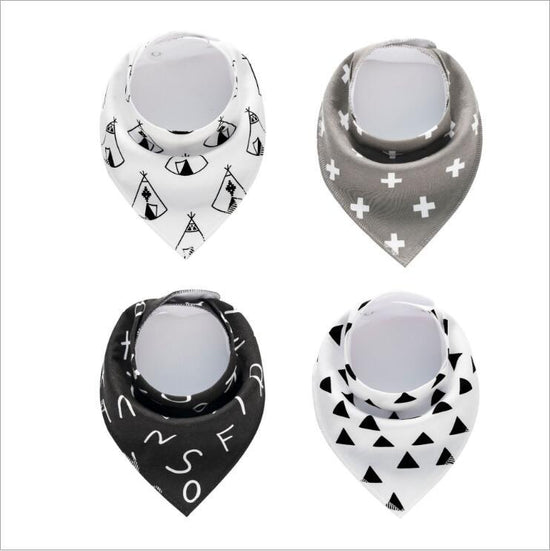 4pcs Lot Bibs Burp Cloth Print Arrow Wave Triangle Baby Bibs Cotton Bandana Accessories $21.20 Dana Fashion style: 5 Baby Clothing Baby sling cotton fleece material Baby Bib slobber towel