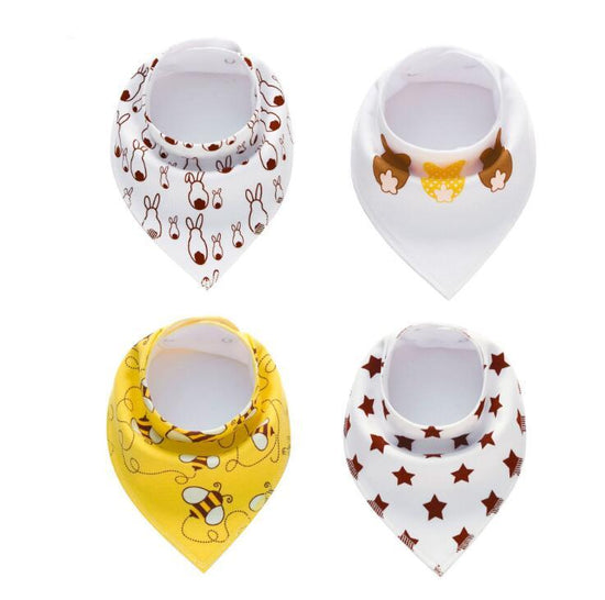 4pcs Lot Bibs Burp Cloth Print Arrow Wave Triangle Baby Bibs Cotton Bandana Accessories $21.20 Dana Fashion style: 21 Baby Clothing Baby sling cotton fleece material Baby Bib slobber towel