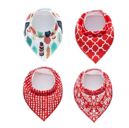 4pcs Lot Bibs Burp Cloth Print Arrow Wave Triangle Baby Bibs Cotton Bandana Accessories $21.20 Dana Fashion style: 26 Baby Clothing Baby sling cotton fleece material Baby Bib slobber towel