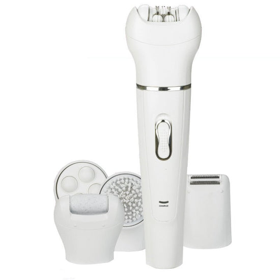 5 in 1 Multi-Functional Portable Face and body Skin Care Electric Massager Scrubber with Facial Latex Brush $44.50 Dana Fashion Model: EU Beauty Tools Specifications: Size: width 45mm length X30mmX height 150mm Stand-alone weight: 460 grams Power mode: re