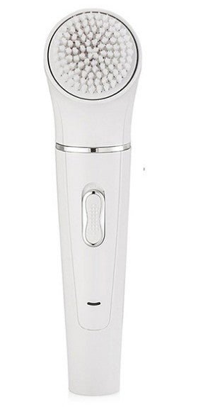5 in 1 Multi-Functional Portable Face and body Skin Care Electric Massager Scrubber with Facial Latex Brush $44.50 Dana Fashion Model: EU Beauty Tools Specifications: Size: width 45mm length X30mmX height 150mm Stand-alone weight: 460 grams Power mode: re