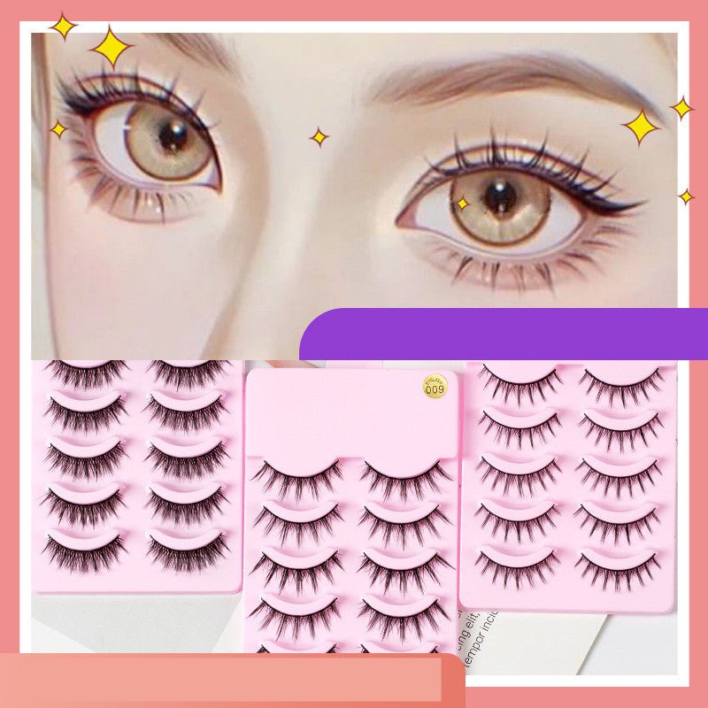 5 Pairs Manga Lashes New Arrival Anime Cosplay Natural Wispy Korean Makeup Artificial False Eyelashes $10.78 Dana Fashion quantity: 5pairs of007 makeup Overview: Popular cartoon barbie beauty~~ You don't even have to stick fairy hair on it! Too beautiful!