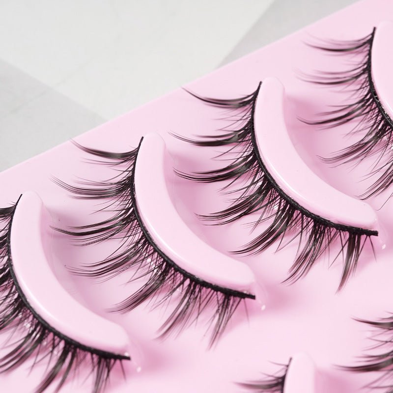 5 Pairs Manga Lashes New Arrival Anime Cosplay Natural Wispy Korean Makeup Artificial False Eyelashes $10.78 Dana Fashion quantity: 5pairs of007 makeup Overview: Popular cartoon barbie beauty~~ You don't even have to stick fairy hair on it! Too beautiful!