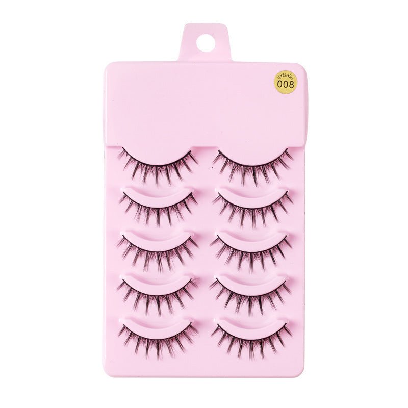 5 Pairs Manga Lashes New Arrival Anime Cosplay Natural Wispy Korean Makeup Artificial False Eyelashes $10.78 Dana Fashion quantity: 5pairs of007 makeup Overview: Popular cartoon barbie beauty~~ You don't even have to stick fairy hair on it! Too beautiful!