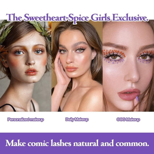 5 Pairs Manga Lashes New Arrival Anime Cosplay Natural Wispy Korean Makeup Artificial False Eyelashes $10.78 Dana Fashion quantity: 5pairs of007 makeup Overview: Popular cartoon barbie beauty~~ You don't even have to stick fairy hair on it! Too beautiful!