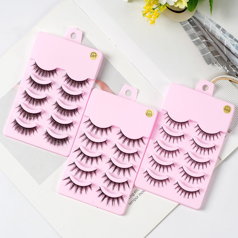 5 Pairs Manga Lashes New Arrival Anime Cosplay Natural Wispy Korean Makeup Artificial False Eyelashes $10.78 Dana Fashion quantity: 5pairs of007 makeup Overview: Popular cartoon barbie beauty~~ You don't even have to stick fairy hair on it! Too beautiful!