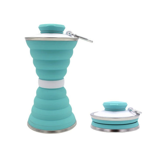 500ML Silicone Water Bottle Cup Foldable Leak Proof Portable Sports Travel Water Bottles For Outdoor Travel Gym Hiking Reuseable Kitchen Gadgets $30.50 Dana Fashion Color: Light green capacity: 500ML Dana's Kitchen Overview: SAFETY AND HEALTH - Collapsibl