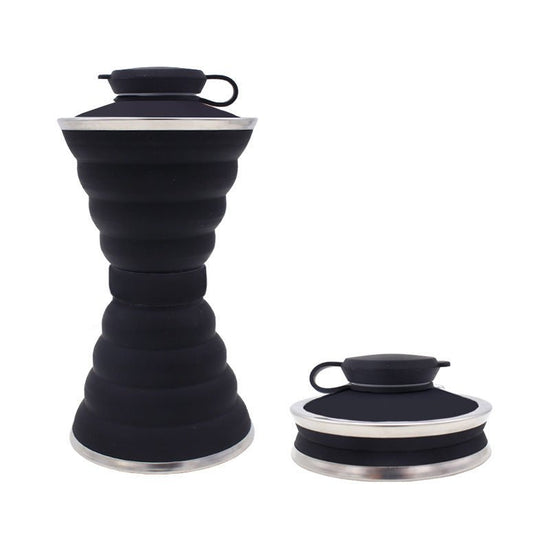 500ML Silicone Water Bottle Cup Foldable Leak Proof Portable Sports Travel Water Bottles For Outdoor Travel Gym Hiking Reuseable Kitchen Gadgets $30.50 Dana Fashion Color: All black capacity: 500ML Dana's Kitchen Overview: SAFETY AND HEALTH - Collapsible