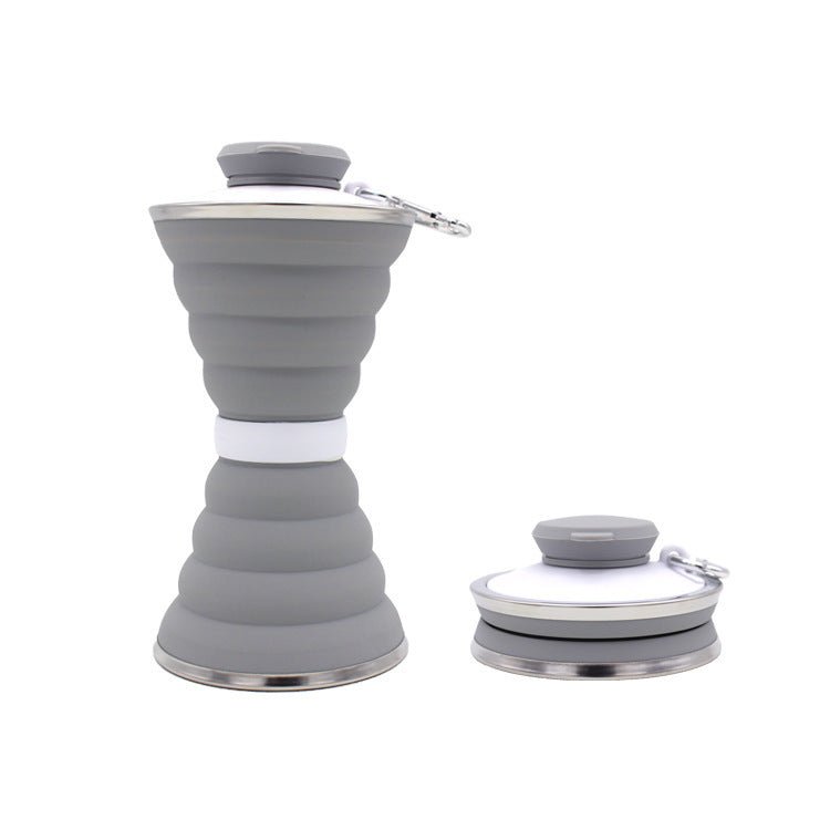 500ML Silicone Water Bottle Cup Foldable Leak Proof Portable Sports Travel Water Bottles For Outdoor Travel Gym Hiking Reuseable Kitchen Gadgets $30.50 Dana Fashion Color: Grey capacity: 500ML Dana's Kitchen Overview: SAFETY AND HEALTH - Collapsible trave