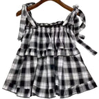 Sweet Girl Summer New Western Style Youthful-looking Ruffle Sleeveless Vest Women's Top - DanaFashionstore