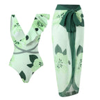 Siamese Conservative Covering Belly Thin Swimsuit French Retro One-piece Bikini - DanaFashionstore