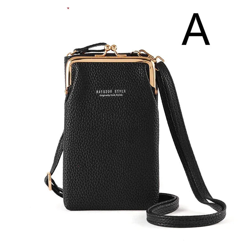 Fashion Lychee Pattern Solid Color Diagonal Shoulder Bag - DanaFashionstore