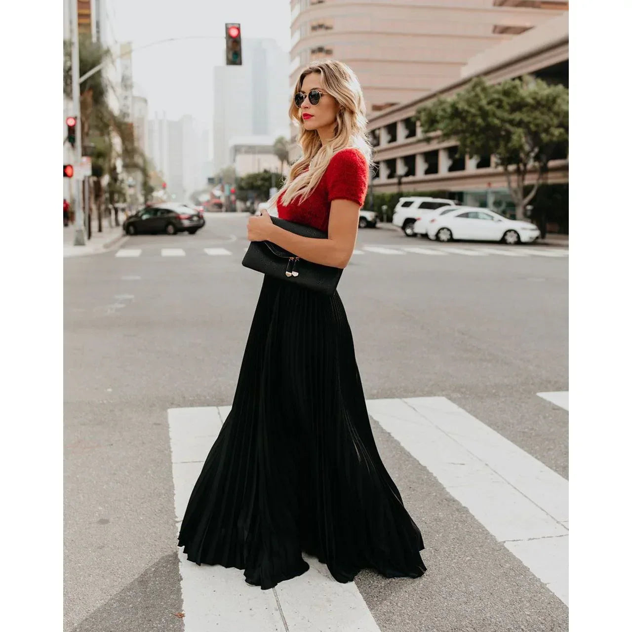Women fashion casual skirt girls high Waist long skirts - DanaFashionstore