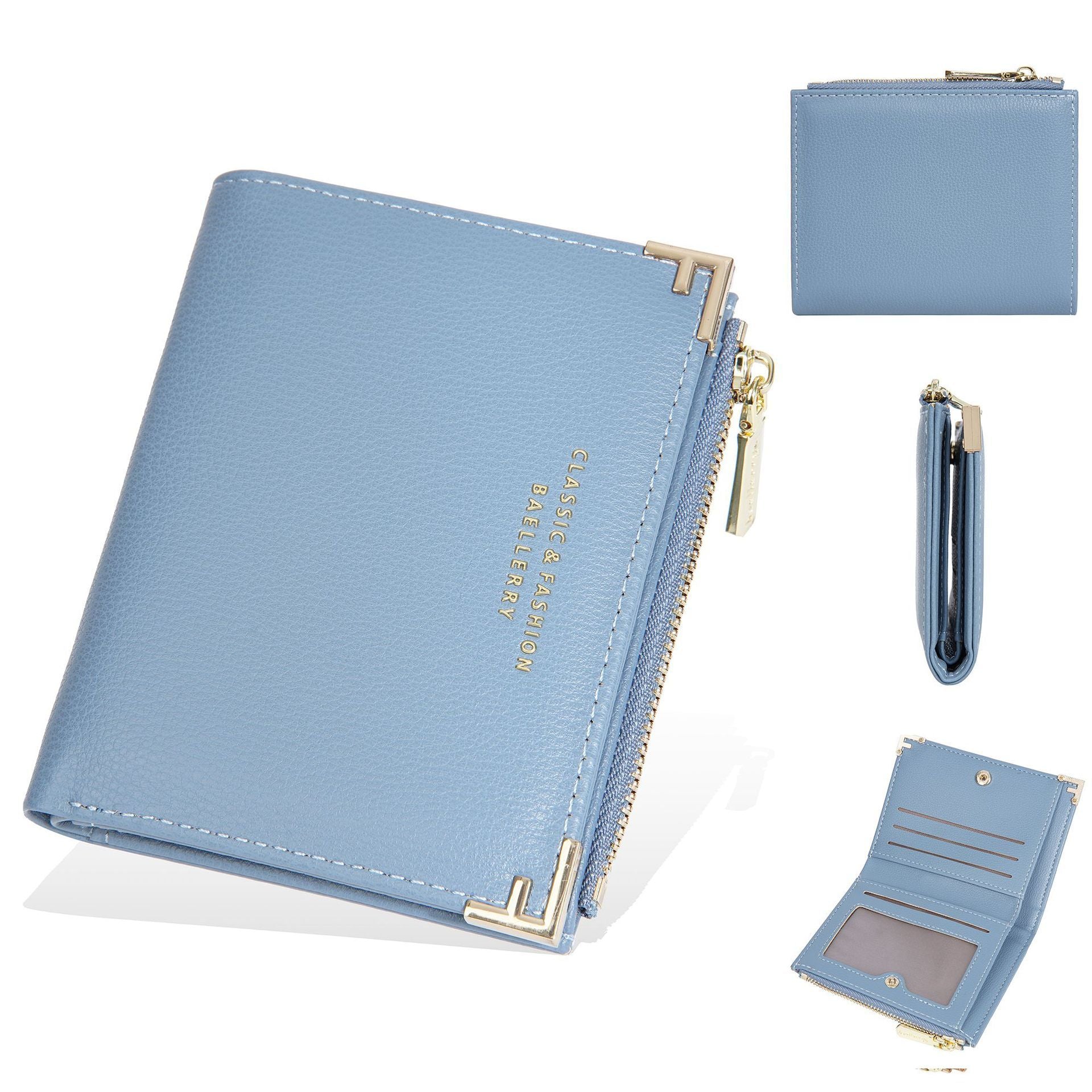 Women's Wallet Short Multiple Card Slots Zipper Bag Coin Purse - Dana Fashion