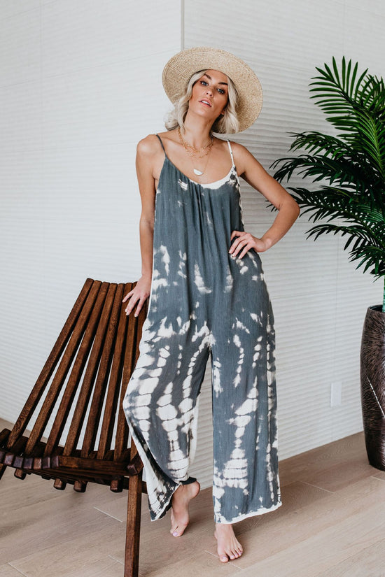 Tie-dye Jumpsuit Loose Pants
