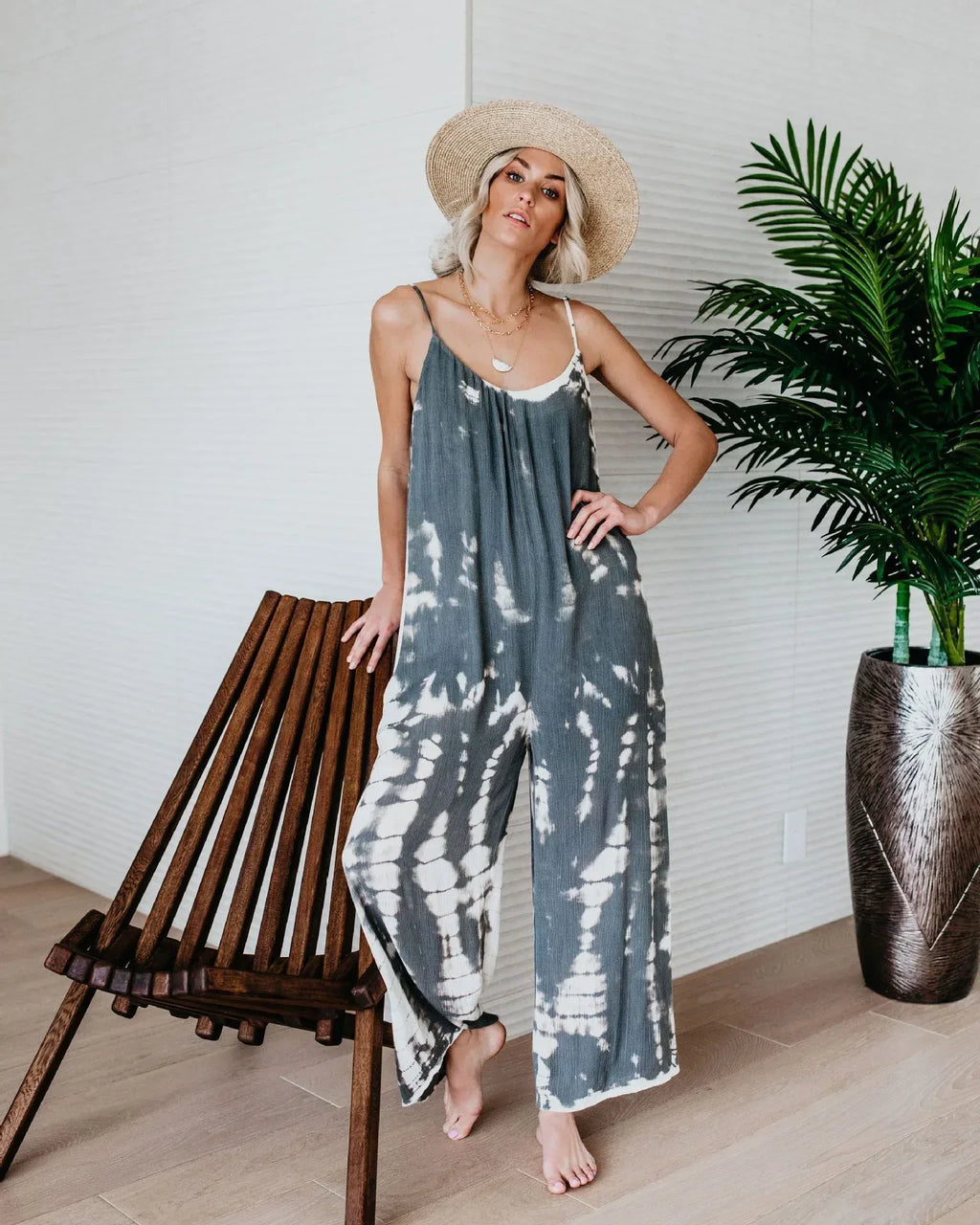 Tie-Dye Loose Pants Jumpsuit 2026 - Casual Colorful Jumpsuit - DanaFashionstore