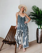 Tie-Dye Loose Pants Jumpsuit 2026 - Casual Colorful Jumpsuit - DanaFashionstore