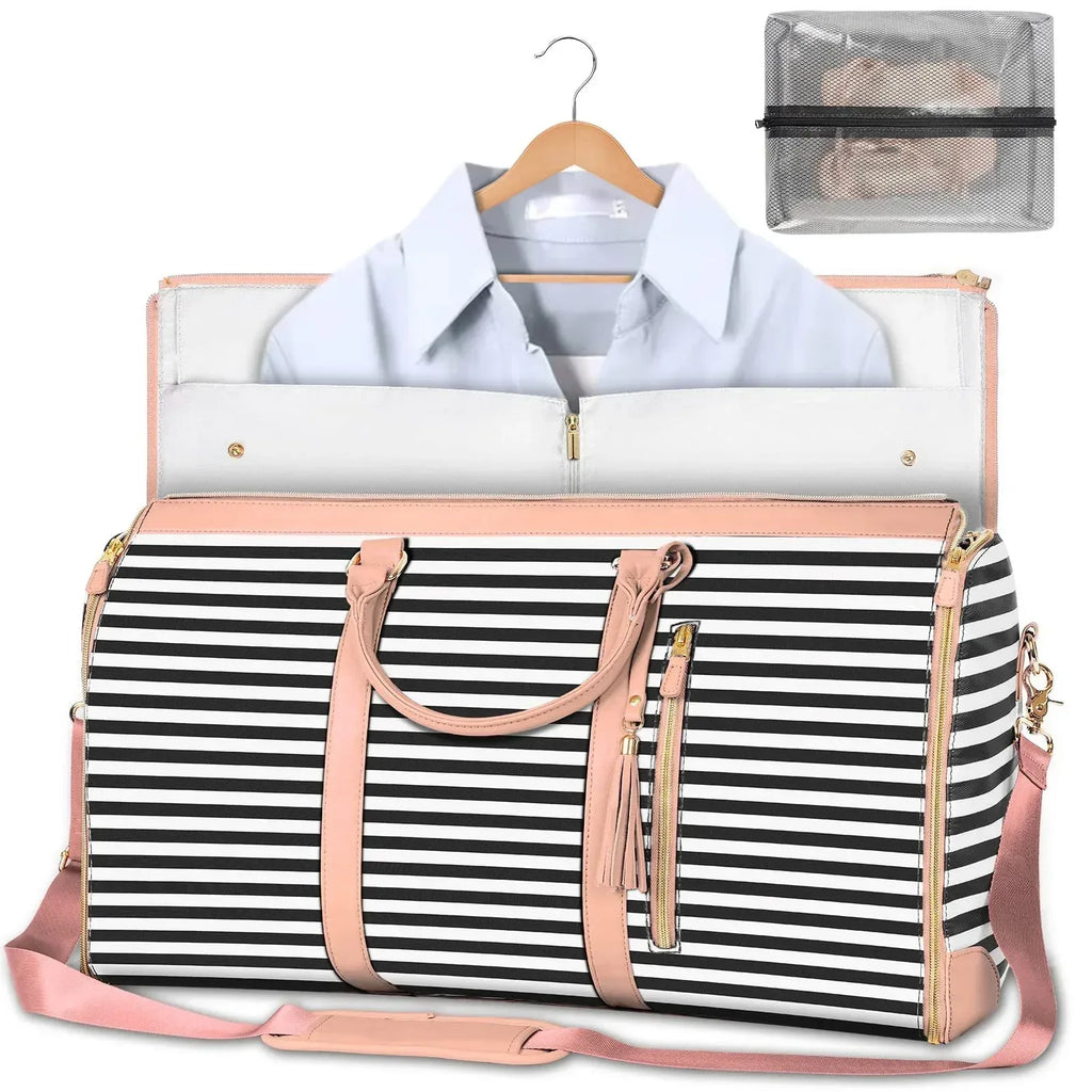 Large Capacity Travel Duffle Bag Women's Handbag Folding Suit Bag Waterproof Clothes Totes - DanaFashionstore