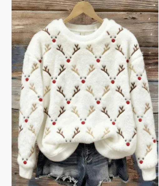 3D-printed Christmas-themed Women's Flannel Hoodie - DanaFashionstore