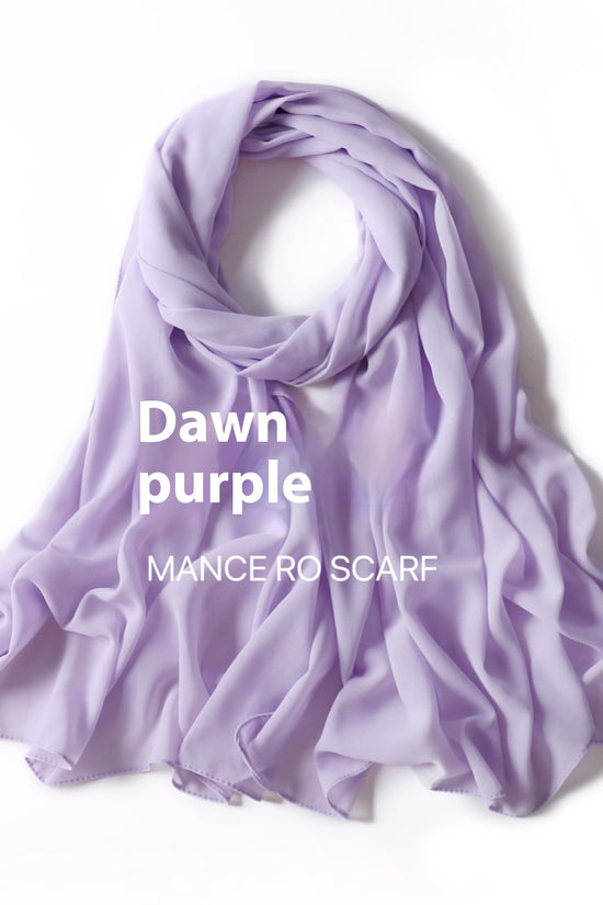 Pure Color Pearl Chiffon Scarf Headcloth Veil Chiffon Scarf