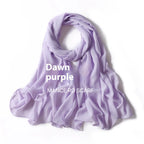 Pure Color Pearl Chiffon Scarf Headcloth Veil Chiffon Scarf - DanaFashionstore