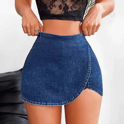 Slim-fit Denim Skirt Shorts For Women - DanaFashionstore