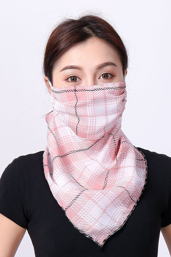 Hanging Ear Thin Face-covering Scarf Triangle Veil Scarf