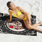 Square microfiber printed beach towel taro beach towel - DanaFashionstore