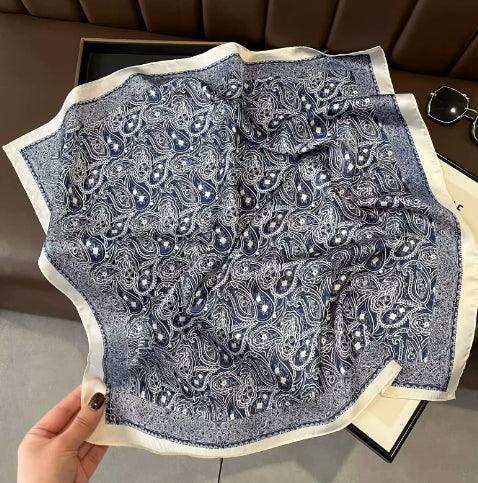Fashionable Stylish Silk Scarf Artificial Silk Square All-matching - DanaFashionstore