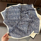 Fashionable Stylish Silk Scarf Artificial Silk Square All-matching - DanaFashionstore