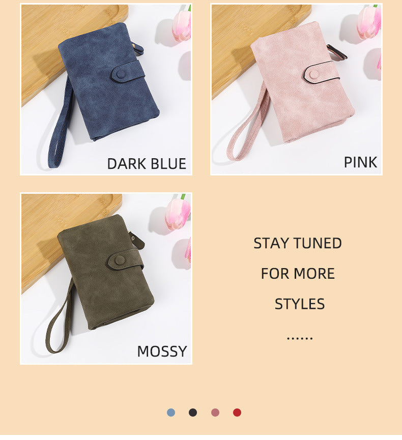 Short Korean Version PU Soft Leather Off Multi-slot Wallet And Coin Purse - Dana Fashion