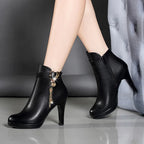 Womens Autumn Leather Boots - DanaFashionstore