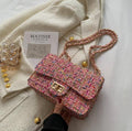 Autumn and winter new women's bag wild small square bag Japan and South Korea fashion lock chain bag shoulder slung - DanaFashionstore
