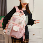 Large Capacity Fashion Color Contrast Stitching Korean Style Western Style Casual Bag - DanaFashionstore