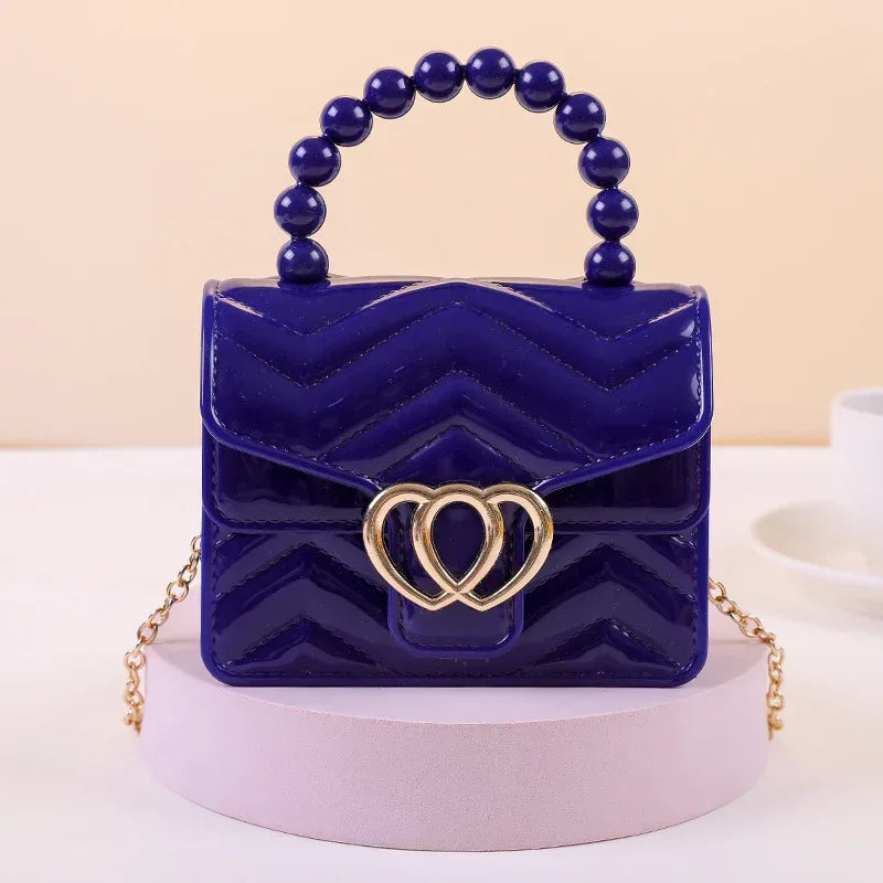 One Shoulder Messenger Mini Chain Key Pearl Jelly Bag - DanaFashionstore