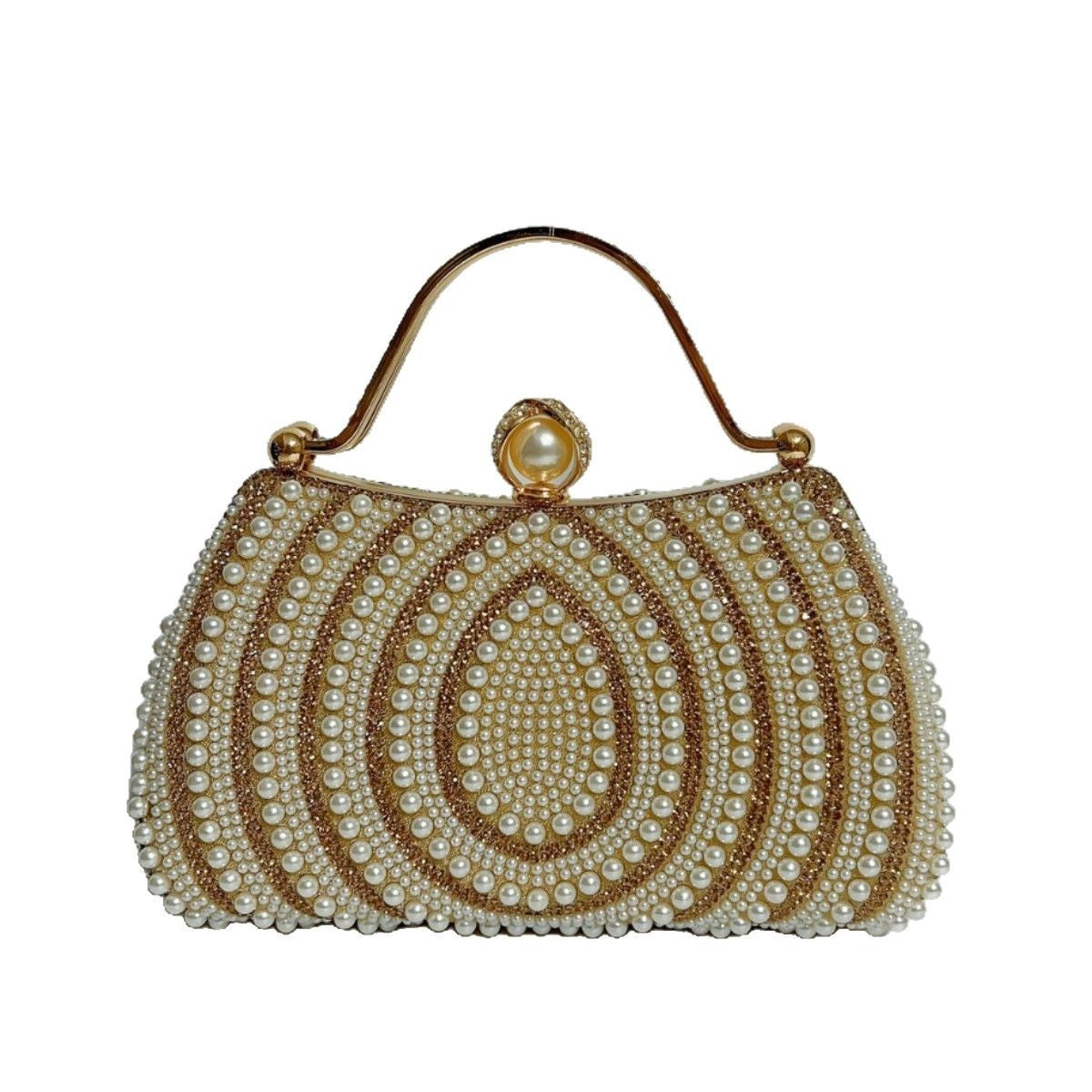 Women's Pearl Diamond Shoulder Handbag - Dana Fashion