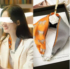 Magnetic Buckle Silk Women Scarf Pearl Necklace - DanaFashionstore