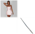 Sexy Suspender Dress Women 2026 - Backless Satin A-Line Party Dress - DanaFashionstore