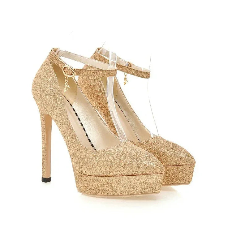 Women's Fashion Classy Stilettos Waterproof Platform Shoes - DanaFashionstore