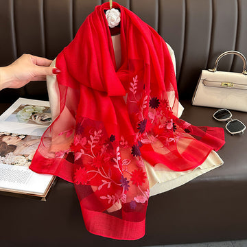 Embroidered Fresh Red