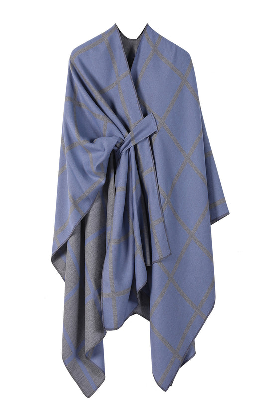 Women's Fashion Gingham Check Warm Scarf