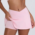 Shockproof High Elastic Brushed Fitness Tennis Skirt - DanaFashionstore