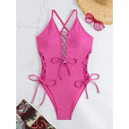 European And American Sexy Backless Siamese Bikini Swimsuit - DanaFashionstore