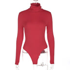 Slim-Fit High-Neck Jumpsuit 2026 - Base Layer Bodysuit - DanaFashionstore