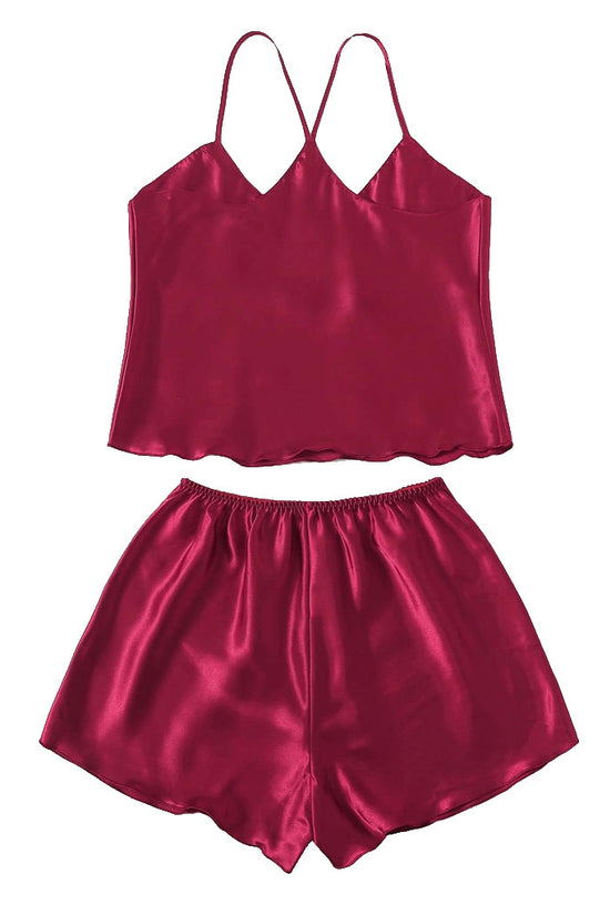 Home Sexy Female Nightgown Two-piece Thin Pajamas Can Be Worn At Home - Dana Fashion