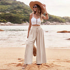 Simple Elegant Style Wide-leg Casual Pants Women - DanaFashionstore